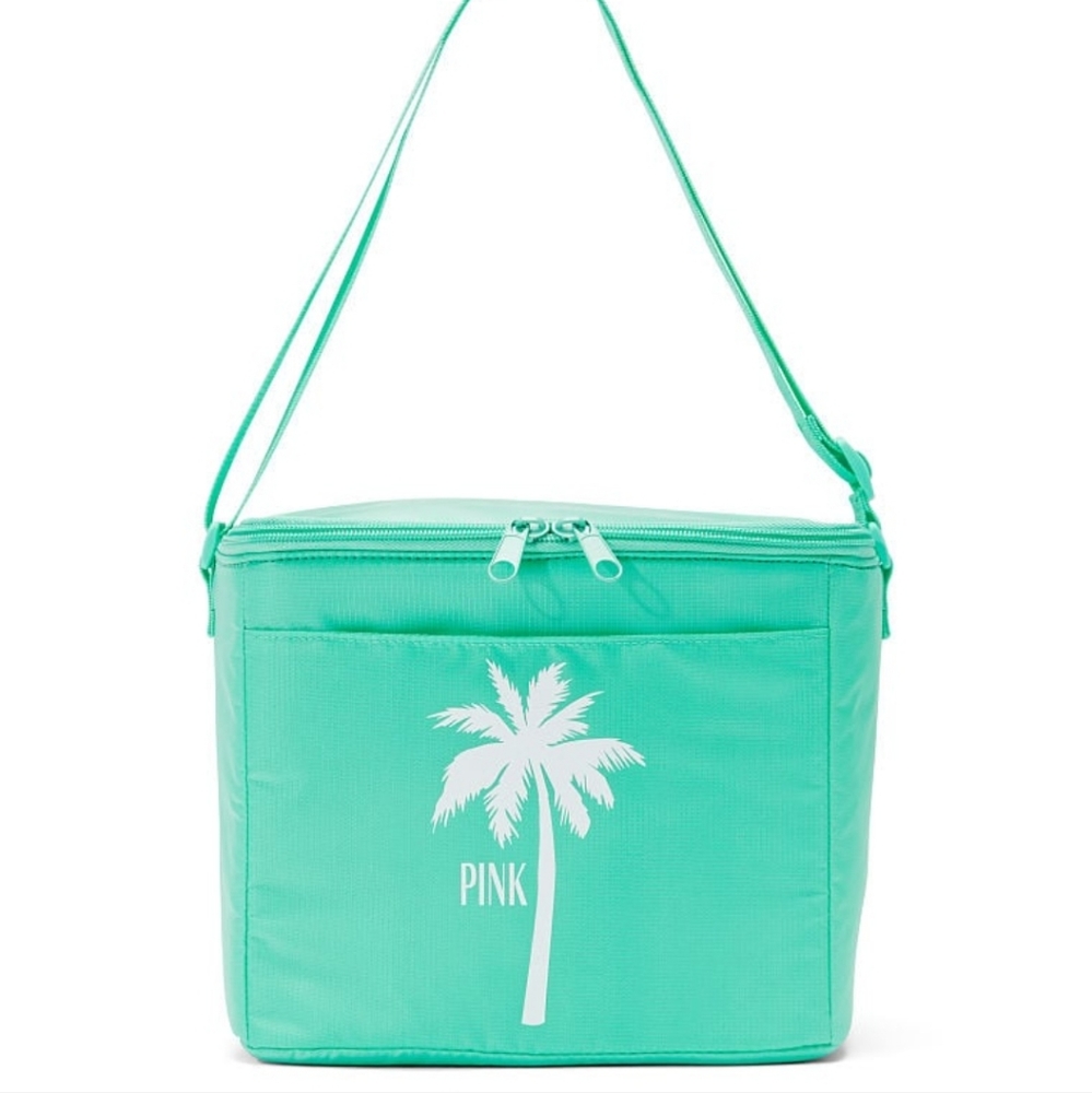Pink brand small cooler bag
